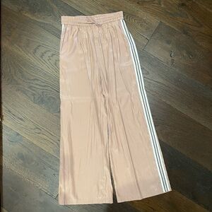 Women's Blush Track Pants with Side Stripes